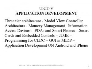 Three tier application architecture