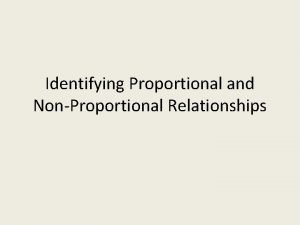 Proportional and nonproportional relationships answer key