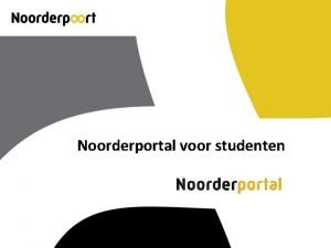 Noorderportal.nl inloggen
