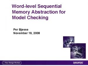 Wordlevel Sequential Memory Abstraction for Model Checking Per