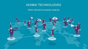 AKAMAI TECHNOLOGIES When demand exceeds capacity TEAM 3