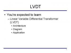 Lvdt schematic diagram