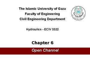 The Islamic University of Gaza Faculty of Engineering