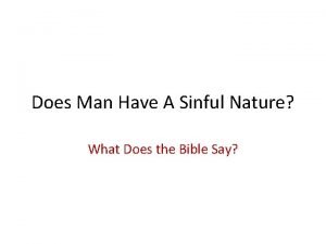 What does the bible say about nature vs nurture