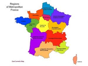 Regions of Metropolitan France NordPasde CalaisPicardie Normandy ledeFrance