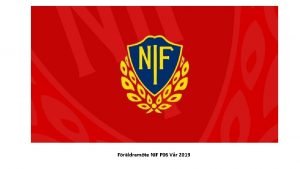 Frldramte NIF P 06 Vr 2019 Ledare Trningar