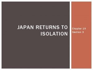 Section 3 japan