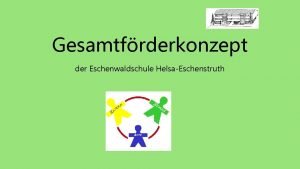 Gesamtfrderkonzept der Eschenwaldschule HelsaEschenstruth Rechtliche Grundlagen UNMenschenrechtkonvention aus