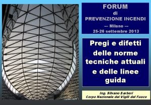 Forum prevenzione incendi