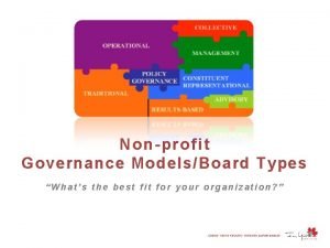Nonprofit board governance models