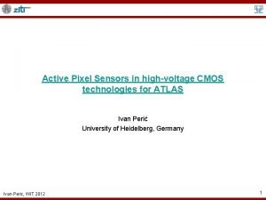 Active Pixel Sensors in highvoltage CMOS technologies for