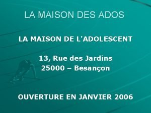 Maison de ladolescent