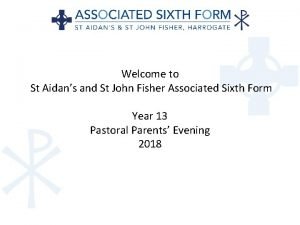 Welcome to St Aidans and St John Fisher