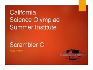 Science olympiad scrambler