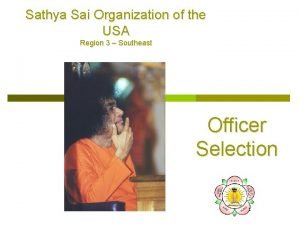 Sathya Sai Organization of the USA Region 3
