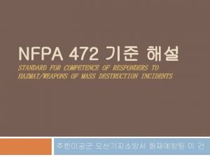 Nfpa 472 Nfpa 472