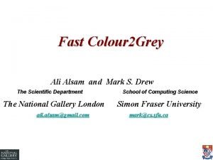 Fast Colour 2 Grey Ali Alsam and Mark