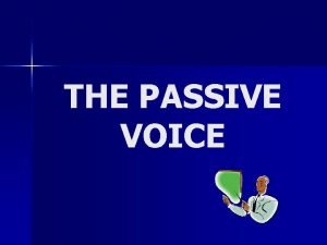 Passive voice with preposition