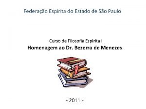 Federao Esprita do Estado de So Paulo Curso