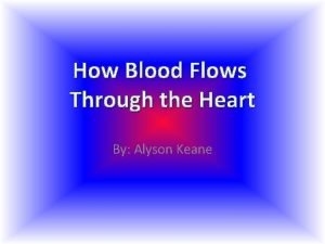 How Blood Flows Through the Heart By Alyson