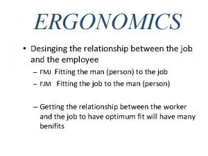 Ergonomics definition