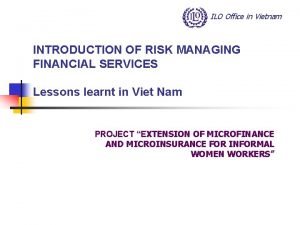 Objectives of ilo
