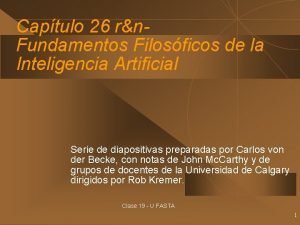 Captulo 26 rn Fundamentos Filosficos de la Inteligencia