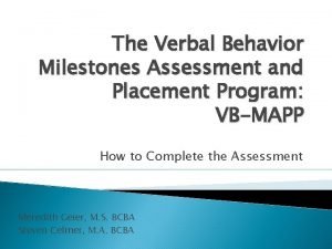 Vb mapp instructions
