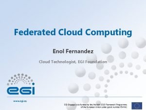 Cloud federation stack
