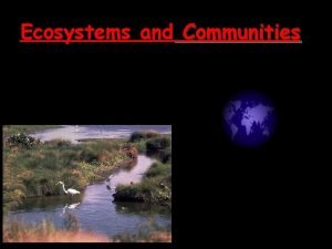 Ecosystems and Communities 4 1 Climate Weather is