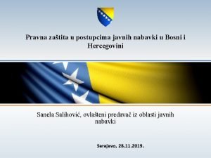 Pravna zatita u postupcima javnih nabavki u Bosni