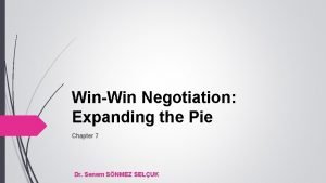 Expanding the pie in negotiation