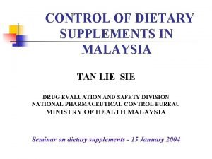 Health supplement +registration malaysia Health supplement +registration malaysia