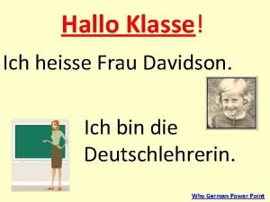 Hallo klasse
