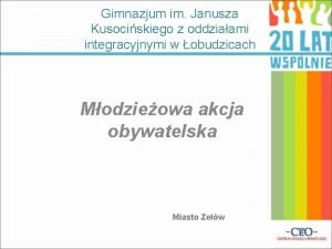 Gimnazjum im Janusza Kusociskiego z oddziaami integracyjnymi w