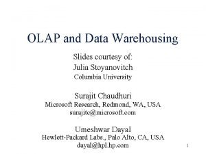 Slide data warehouse