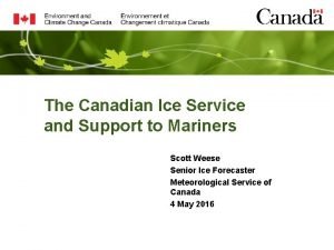 Canadian ice service