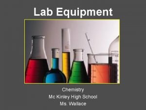 Lab Equipment Chemistry Mc Kinley High School Ms