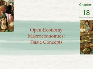 Chapter 18 OpenEconomy Macroeconomics Basic Concepts International Flows