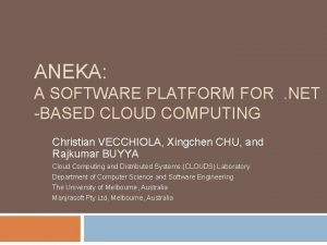 Aneka software