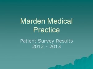 Marden medical centre