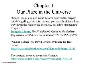 Chapter 1 Our Place in the Universe Space