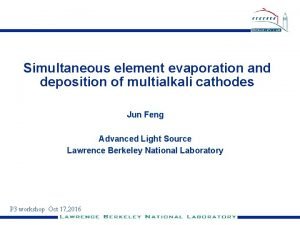 Simultaneous element evaporation and deposition of multialkali cathodes