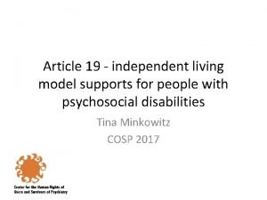 Independent living definition