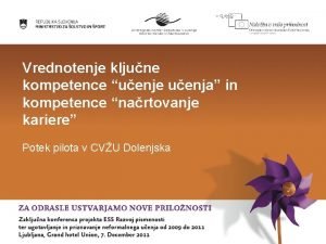 Vrednotenje kljune kompetence uenje uenja in kompetence nartovanje