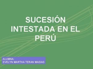 Representacion sucesoria