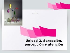 Unidad 3 Sensacin percepcin y atencin 1 Despierta