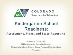 School readiness report template