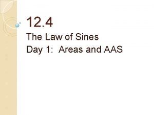 12-4 law of sines