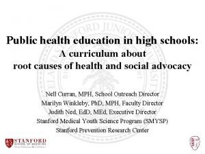 Prerequisites for health education